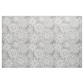 Patroon Soft Grey en White Mandala Stof (Fat Quarter)