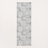 Patroon Soft Grey en White Mandala Yogamat (Achterkant)