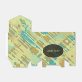 Patroon - spatten camouflage + uw tekst bedankdoosjes (Uitgevouwen)