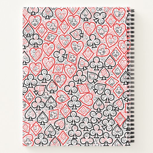 Patroon speelkaarten Notitieboek (Achterkant)