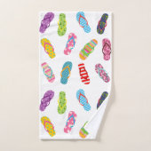 Patroon spiegelen | Elke achtergrondkleur Bad Handdoek (Handdoek)