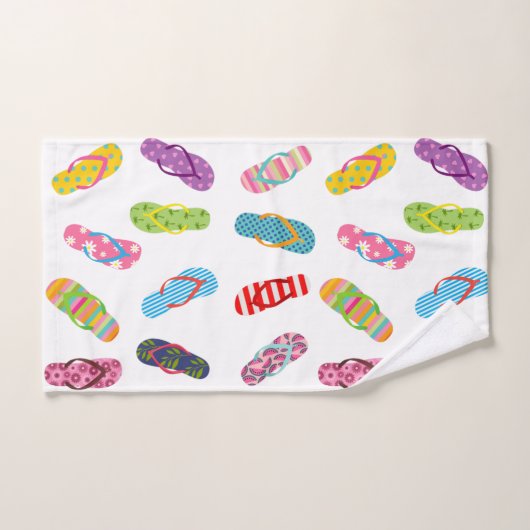 Patroon spiegelen | Elke achtergrondkleur Bad Handdoek (Handdoek)