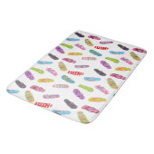 Patroon spiegelen | Elke achtergrondkleur Badmat (Gekanteld)