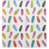 Patroon spiegelen | Elke achtergrondkleur Douchegordijn (Voorkant)