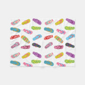 Patroon spiegelen | Elke achtergrondkleur Fleece Deken (Voorkant (Horizontaal))