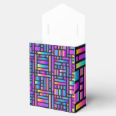 Patroon Stijlvol Matig Mode Geometrisch Tartan Bedankdoosjes (Geopend)