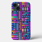 Patroon Stijlvol Matig Mode Geometrisch Tartan Case-Mate iPhone Case (Achterkant)