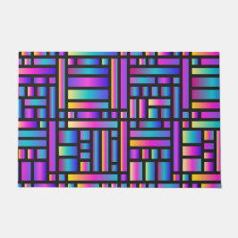 Patroon Stijlvol Matig Mode Geometrisch Tartan Deurmat