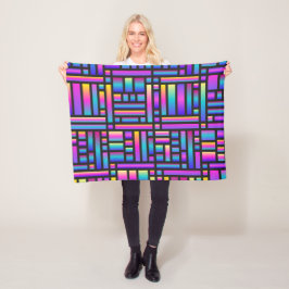 Patroon Stijlvol Matig Mode Geometrisch Tartan Fleece Deken