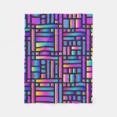 Patroon Stijlvol Matig Mode Geometrisch Tartan Fleece Deken (Voorkant)