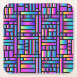 Patroon Stijlvol Matig Mode Geometrisch Tartan Kartonnen Onderzetters