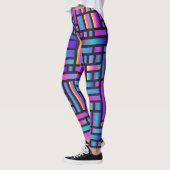 Patroon Stijlvol Matig Mode Geometrisch Tartan Leggings (Links)