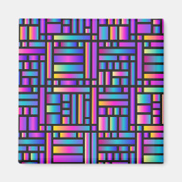 Patroon Stijlvol Matig Mode Geometrisch Tartan Magneet