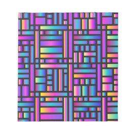 Patroon Stijlvol Matig Mode Geometrisch Tartan Notitieblok