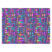 Patroon Stijlvol Matig Mode Geometrisch Tartan Tafelkleed (Voorkant (Horizontaal))