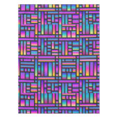 Patroon Stijlvol Matig Mode Geometrisch Tartan Tafelkleed (Voorkant)