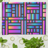 Patroon Stijlvol Matig Mode Geometrisch Tartan Theedoek (Gevouwen)