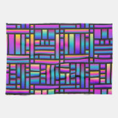 Patroon Stijlvol Matig Mode Geometrisch Tartan Theedoek (Horizontaal)