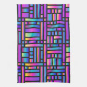 Patroon Stijlvol Matig Mode Geometrisch Tartan Theedoek (Verticaal)