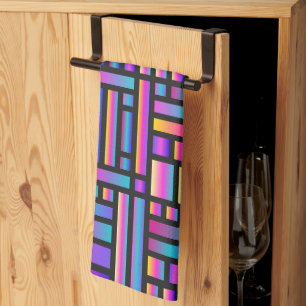 Patroon Stijlvol Matig Mode Geometrisch Tartan Theedoek