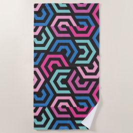 Patroon Stijlvol Modern- Mode Geometrisch kleurrij Strandlaken
