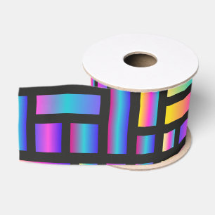 Patroon Stijlvol Modern- Mode Geometrisch Tartan Grosgrain Lint