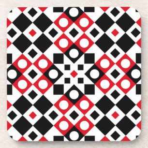 Patroon Stijlvol Moderne Geometrische Vintage      Bier Onderzetter