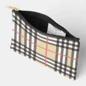 Patroon Stijlvol Schots Geometrisch Mode Etui (Open)
