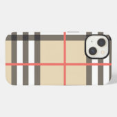 Patroon Stijlvol Schots Geometrisch Mode iPhone Hoesje (Achterkant horizontaal)