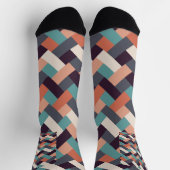 Patroon Stijlvolle Mode- Geometrisch Modern Vintag Sokken (Top)