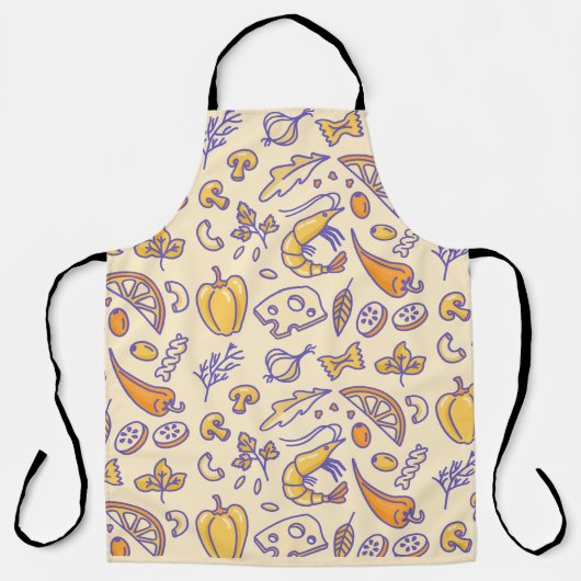 Patroon Sweat and Vegatables Schort (Voorkant)