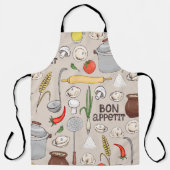 Patroon Sweat and Vegatables Schort (Voorkant)