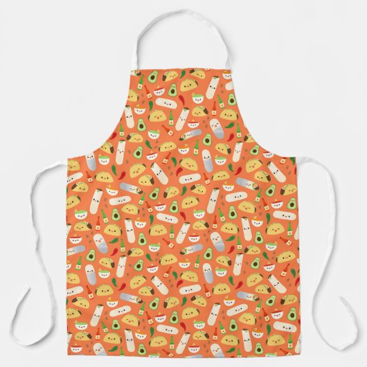 Patroon Tacos en Burritos Schort (Voorkant)