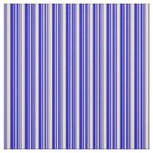 Patroon Tan & Blue Lines Stof (Swatch)
