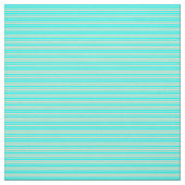 Patroon Tan en Aqua Lines Stof (Swatch)