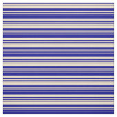 Patroon Tan en Dark Blue Lines Stof (Swatch)