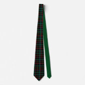 Patroon Tartan (zwart, groen en rood) Stropdas (Voorkant)