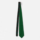 Patroon Tartan (zwart, groen en rood) Stropdas (Achterkant)