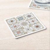 Patroon Tegel Mozaïek Kartonnen Onderzetters (Schuin)