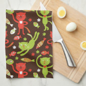 patroon theedoek (Quarter Fold)