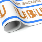 Patroon UBUNTU, ik ben omdat we in het Swahili zij Cadeaupapier (Rol Hoek)