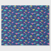 Patroon uit de jaren tachtig cadeaupapier (Vlak)