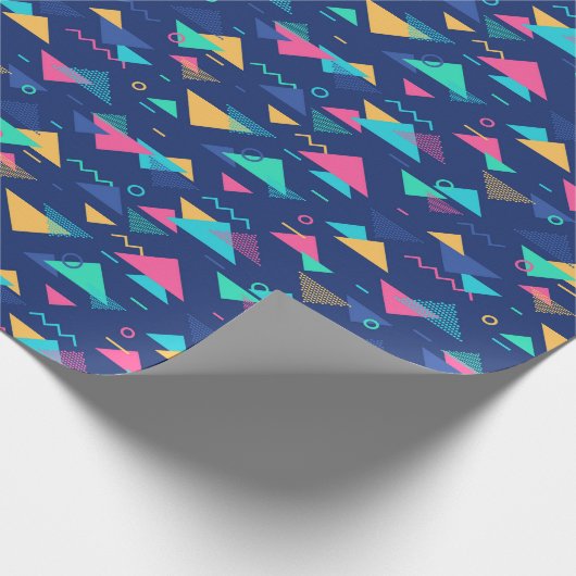 Patroon uit de jaren tachtig cadeaupapier (Hoek)