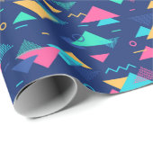 Patroon uit de jaren tachtig cadeaupapier (Rol Hoek)