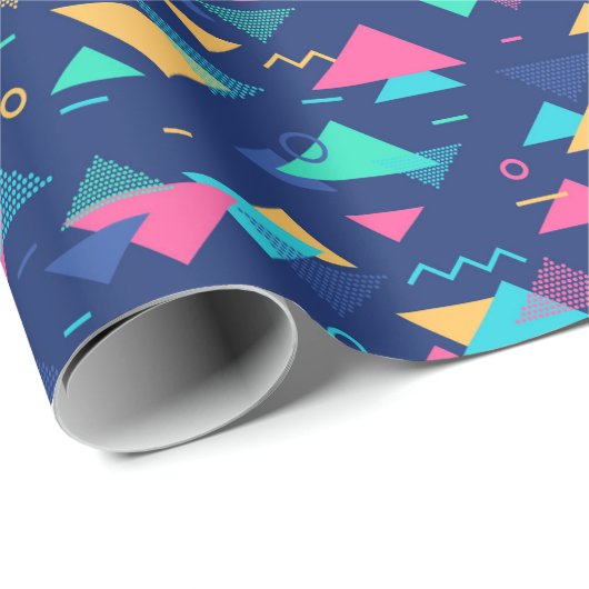 Patroon uit de jaren tachtig cadeaupapier (Rol Hoek)