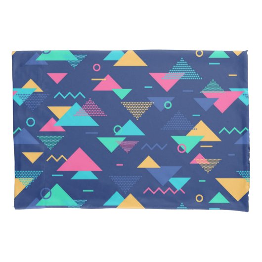 Patroon uit de jaren tachtig kussensloop (Voorkant-Links)