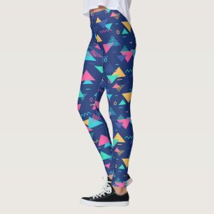 Patroon uit de jaren tachtig leggings