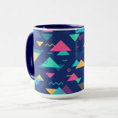 Patroon uit de jaren tachtig mok (Voorkant links)