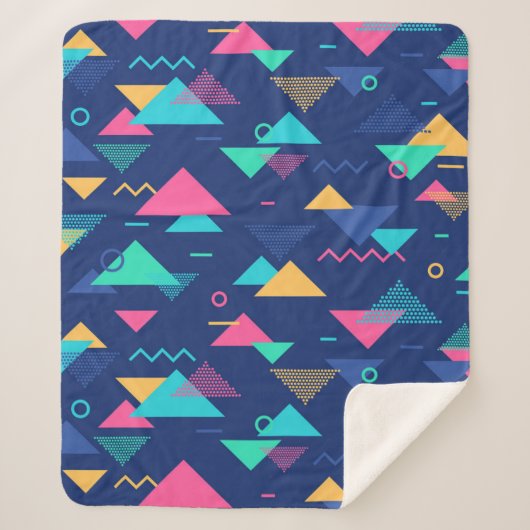 Patroon uit de jaren tachtig sherpa deken (Voorkant)