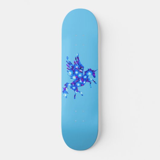 Patroon Unicorn Pegasus Persoonlijk Skateboard (Voorkant)
